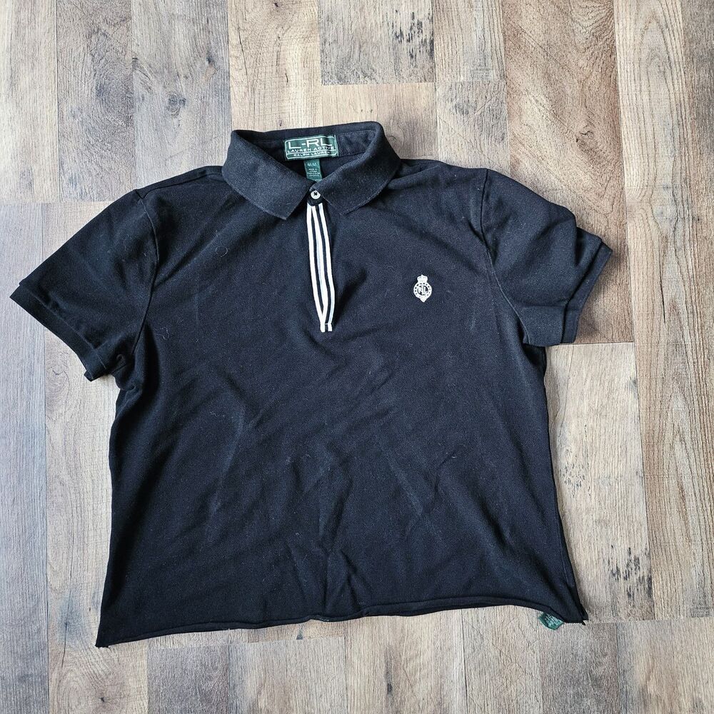 Ralph Lauren Active Polo Shirt Women's  M Crown RL Logo  Rugby Ladies